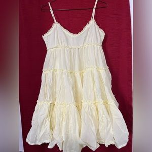 Yellow babydoll dress